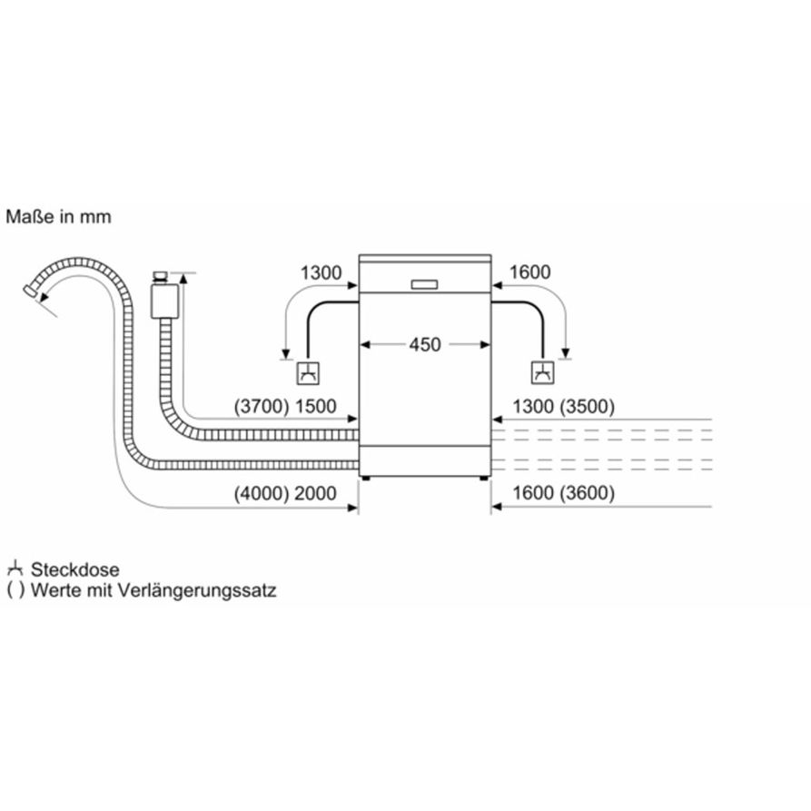 Bosch SPU6ZMS29E Serie 6 Unterbau-Geschirrspüler | 45 cm breit | 10 Maßgedecke | Besteck-Schublade | 3-fach Rackmatik | Silence Plus | edelstahl