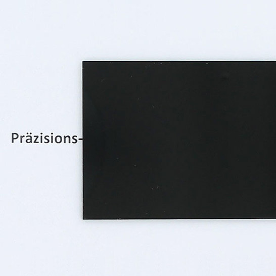 Präzisions-Acrylglas schwarz 245 x 490 x 1,0 mm | laserfähig