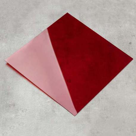 Farbige Acrylglasplatte 3 mm Rot 100 x 100 cm