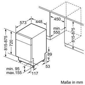 Bosch SPU4ELS01D Unterbau-Geschirrspüler edelstahl / C