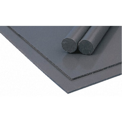 RS PRO PVC Kunststoffplatte | Grau | 1mm x 500mm x 1000mm / 1.47g/cm³ bis +60°C | Voll