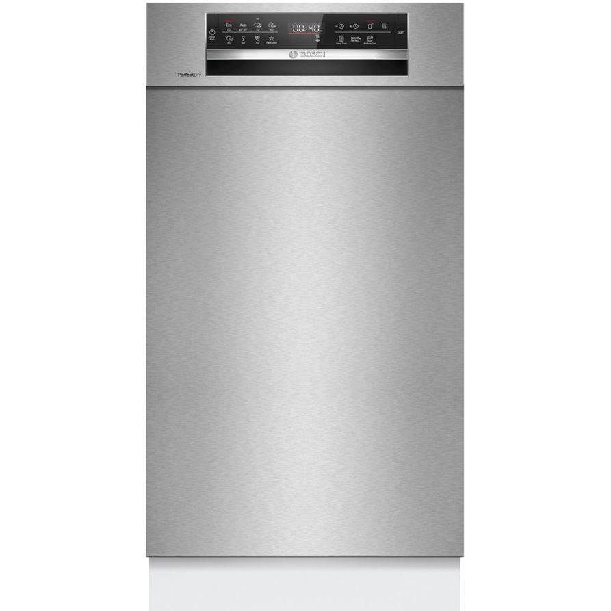 Bosch SPU6ZMS29E Serie 6 Unterbau-Geschirrspüler | 45 cm breit | 10 Maßgedecke | Besteck-Schublade | 3-fach Rackmatik | Silence Plus | edelstahl